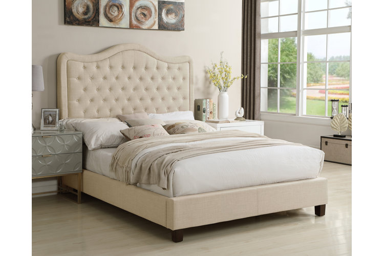 Lansford tufted low profile standard deals bed